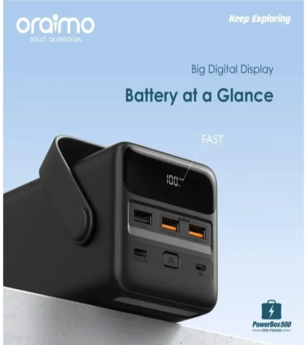 Back view of Power Bank