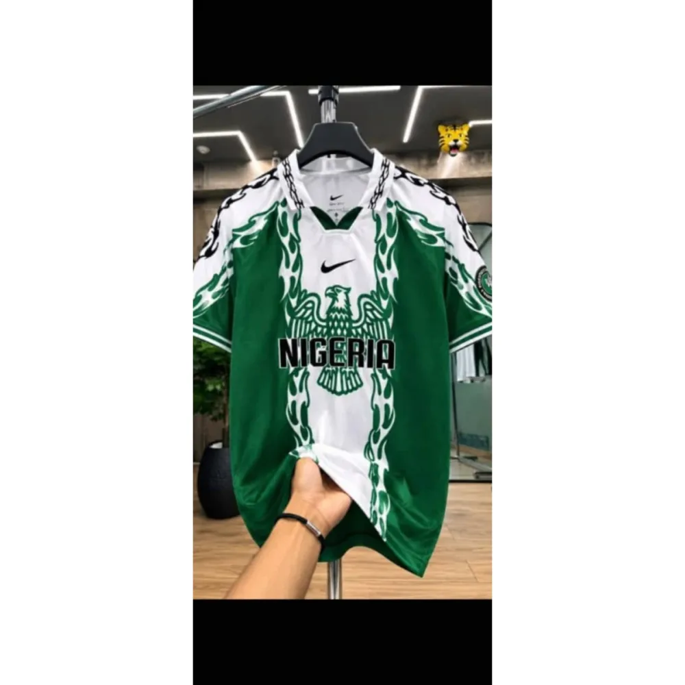 Side view of sports jerseys