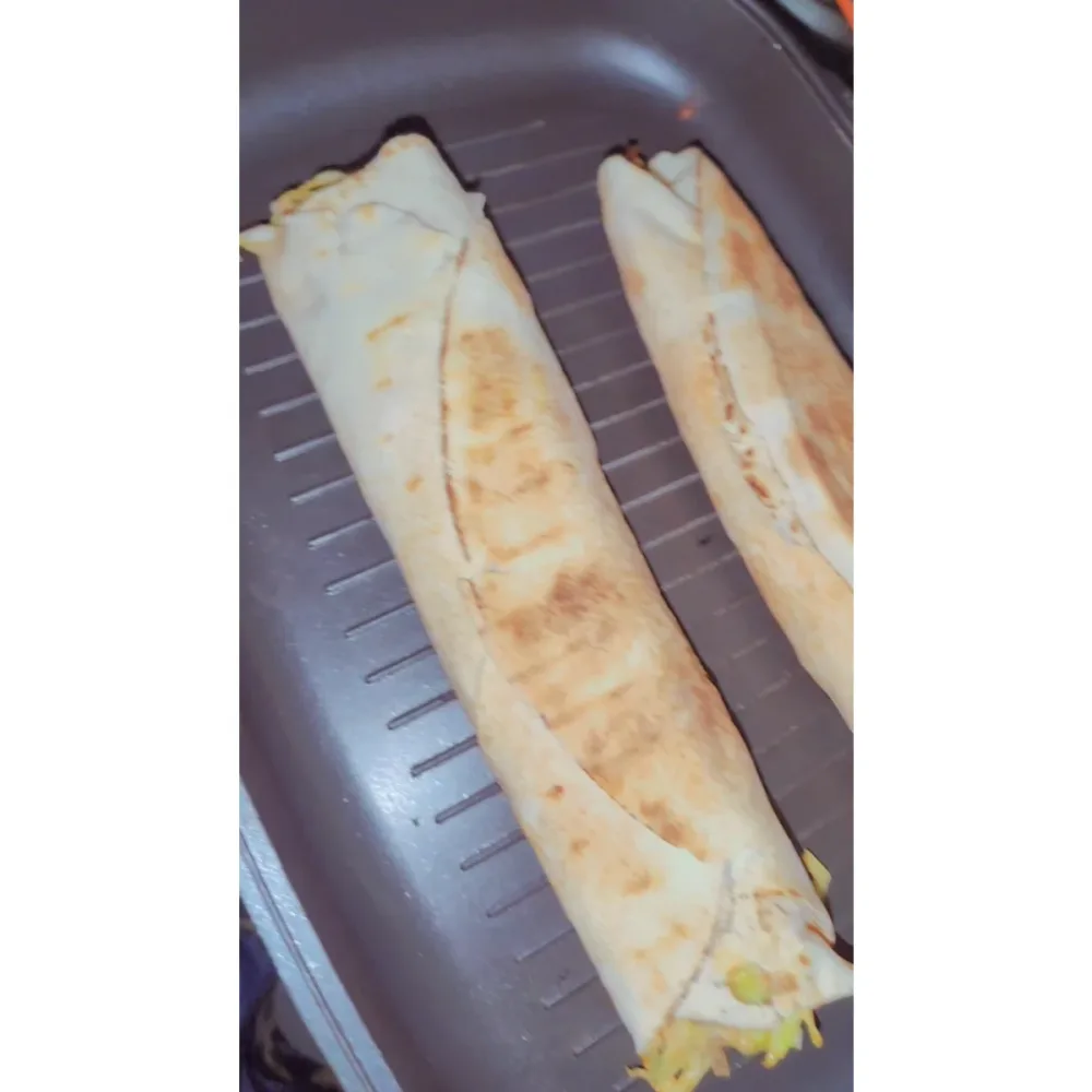 Back view of Beef Shawarma
