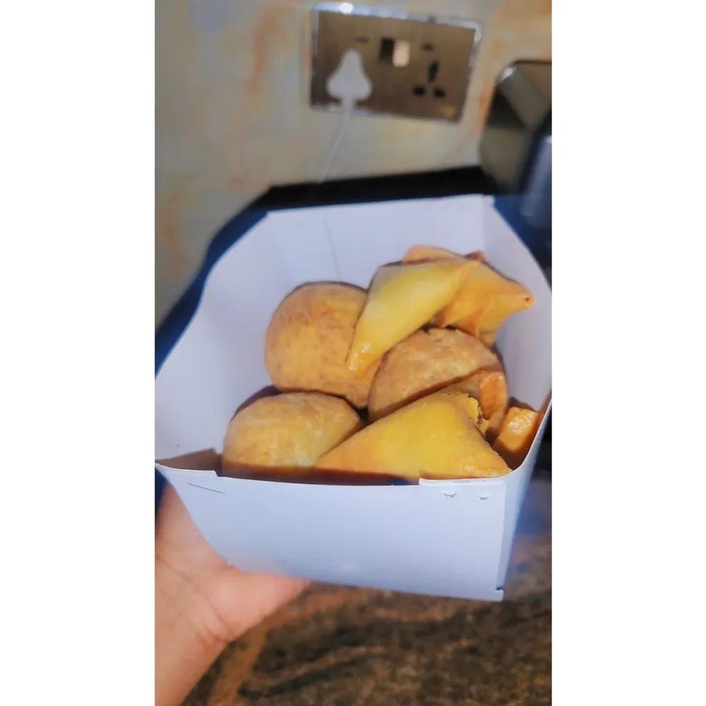 Side view of Egg roll